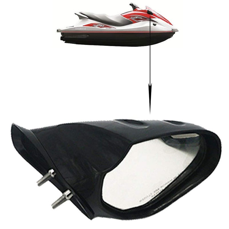 SPAUTO OEM WaveRunner Mirrors Compatible with Yamaha 2010-2014 VX(Deluxe, Sport, Cruiser) Right Hand Side, 2015-2016 V1 RH Mirror (Black, F2N-U596C-00-00) - Image 1